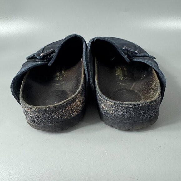 Birkenstock Eaton Blue Suede Clogs,  Size 40 main image 10